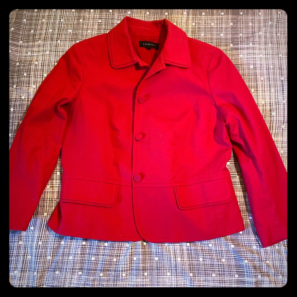 Red Linen Jacket